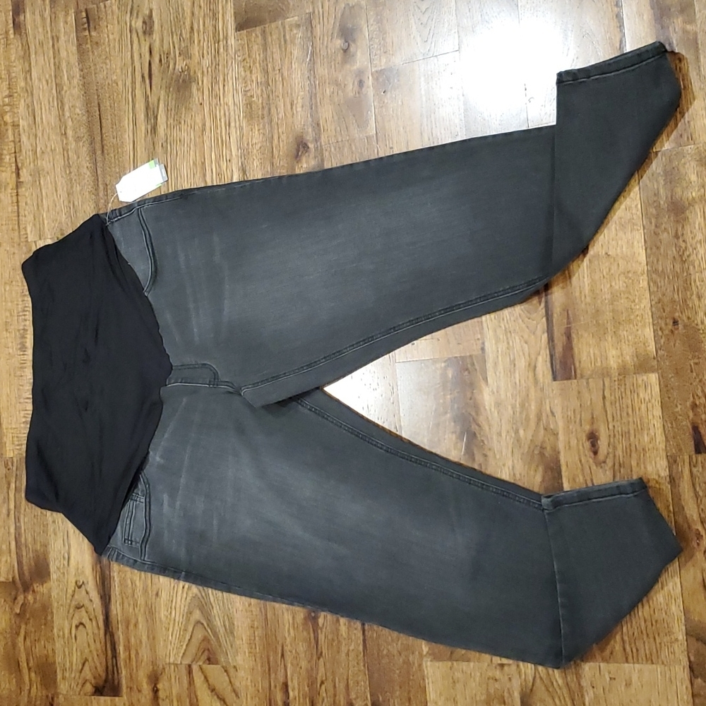 Womens Time & Tru black maternity skinny jeans size XL(16/18)